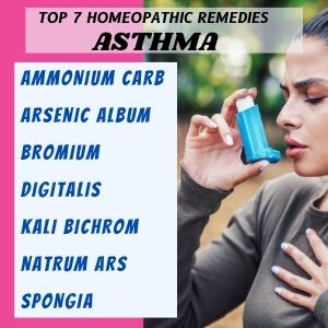Top 7 Homeopathic medicines for Asthma