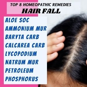 Top 8 Homeopathic medicines for Hair fall