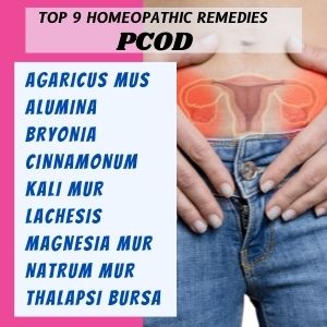 Top 8 Homeopathic medicines for PCOD